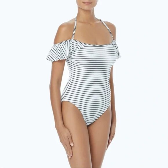 Vince Camuto Blossom Stripe One Piece Swimsuit | Size 6 | NWOT 🌺 - Picture 8 of 10